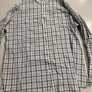 Croft & Barrow Navy and White Checkered Shirt